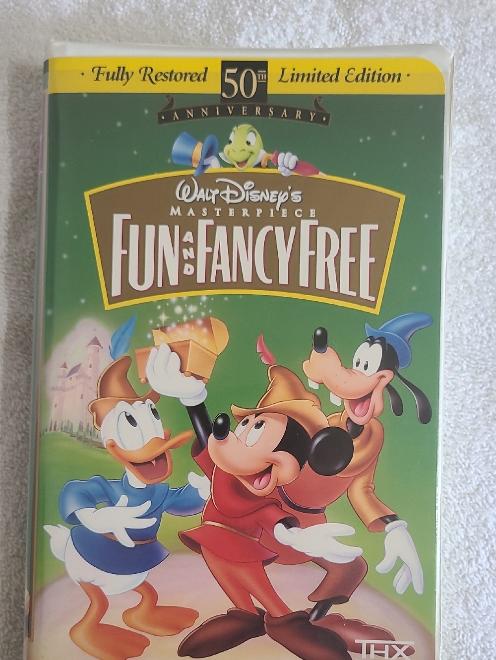 Walt Disney's Fun and Fancy Free VHS - Green Cover